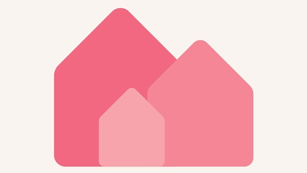 A graphic of three homes laid out next to each other.
